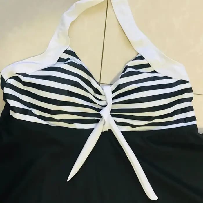 Grande taille Vintage maillot de bain deux pièces