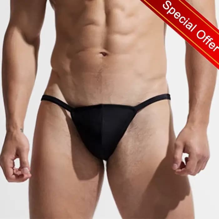 Sexy Bikini hommes slip de bain homme demi hanche maillots de bain string taille basse Mini Slip pla