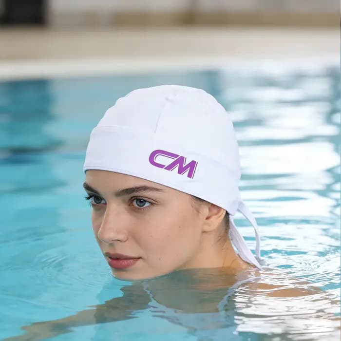 Bonnet de bain en tissu de haute qualité pour adultes, hommes et femmes, avec lacets, style pirate à queue, séchage rapide