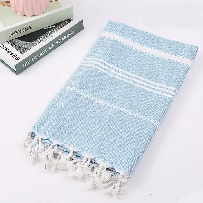 Serviette de plage turque 100x180cm100% coton sans sable, serviette de bain à séchage rapide, Extra