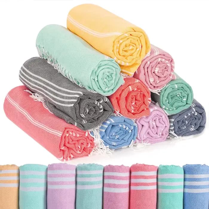 Serviette de plage turque 100x180cm100% coton sans sable