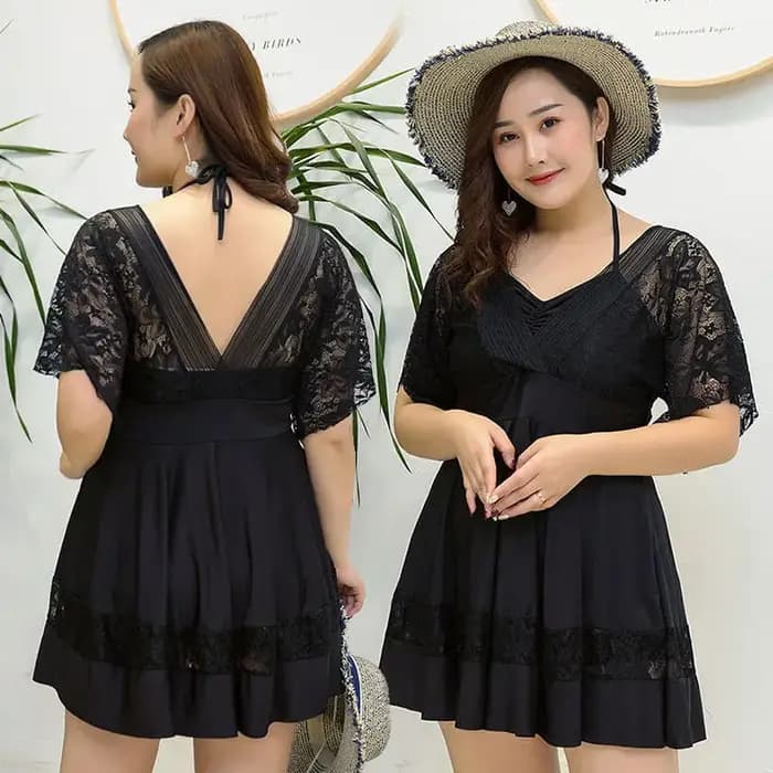 Maillot de bain une pièce grande taille pour femme, design amincissant et couvrant le ventre, idéal pour les bains thermiques, convient aux femmes jusqu'à 200 livres