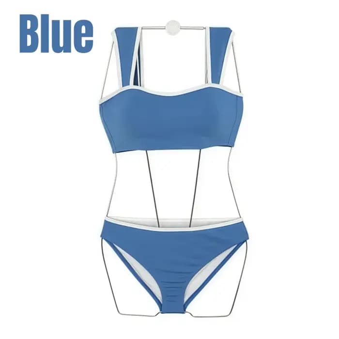 Maillot de bain bikini deux pièces minimaliste et conservateur pour femme