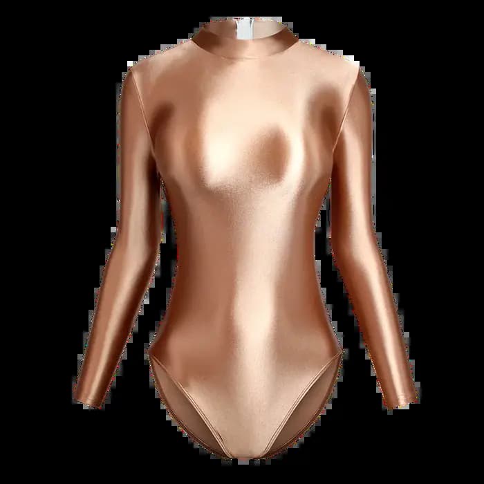 Maillot de bain une pièce en Satin brillant japonais