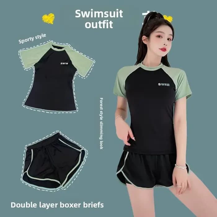 Maillot de bain deux pièces conservateur pour femmes