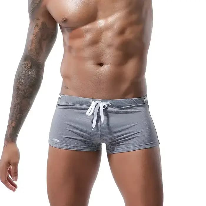 Boxer taille basse pour homme, maillot de bain, slip, short de plage, vêtements de plage