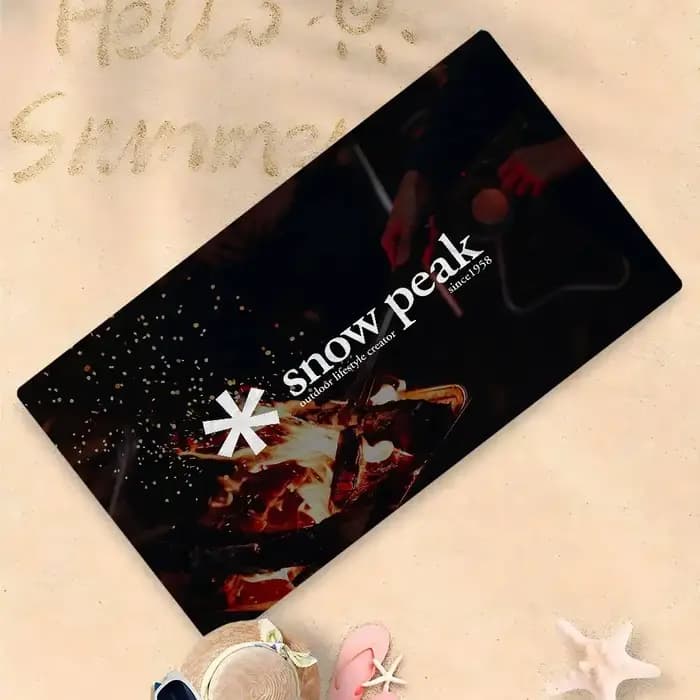 Serviette de plage colorée avec logo S-Snows pour fille, en microfibre, séchage rapide, sans sable, pour yoga, spa, gym, piscine