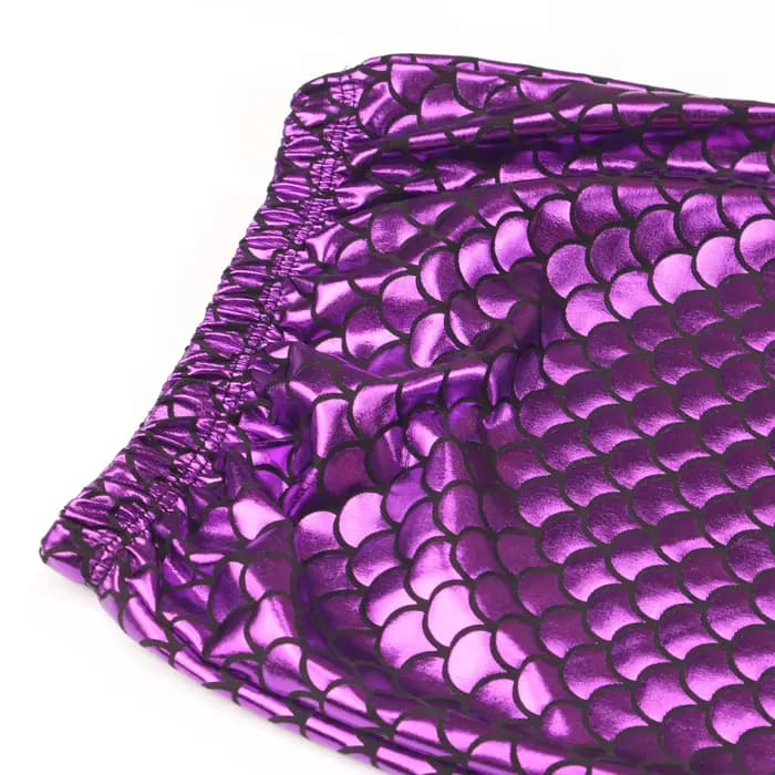 Maillot de bain Cosplay petite sirène pour filles, écailles de poisson brillantes, palmes simples, Costume de bain pour enfants, Costume de fête sur la plage et la piscine