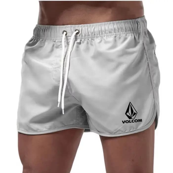 Maillot de bain court respirant et confortable pour hommes, avec cordon de serrage et poche, pour le surf, la plage et les activités estivales