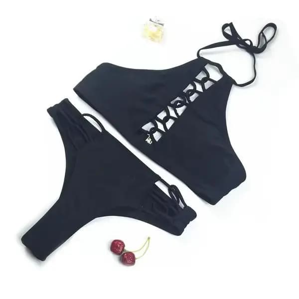 Chisalis Sexy creux bikini 2019 maillot de bain brésilien femmes Push Up maillots de bain solide mai