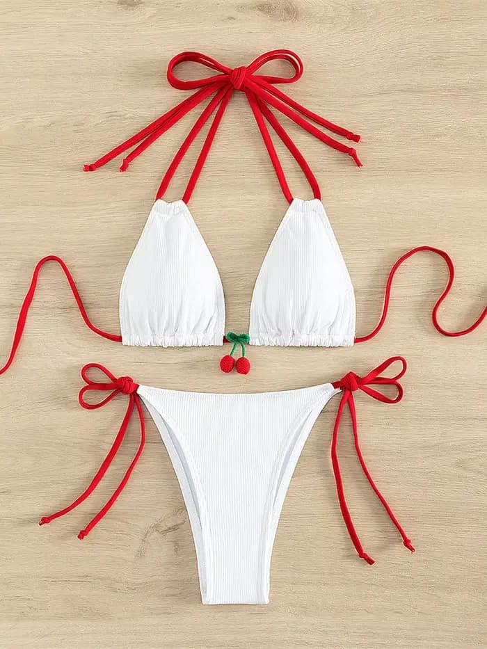 Harvey-Maillot de bain sexy blanc pour femmes