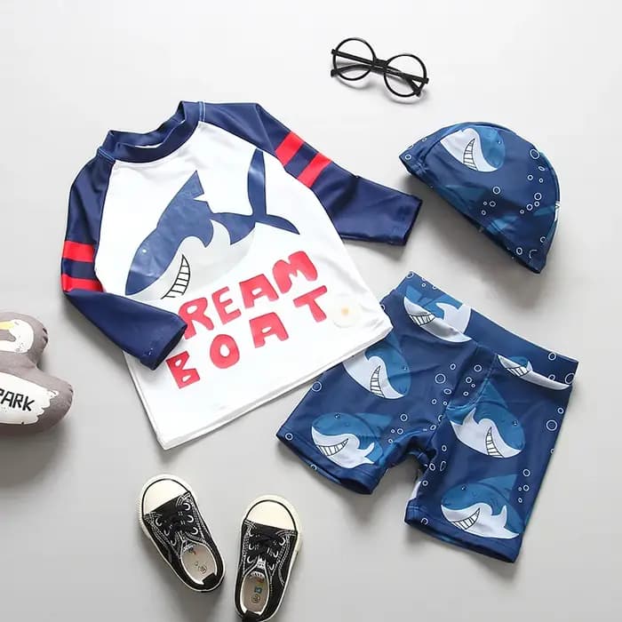 Maillot de bain à manches longues pour enfants, protection UV, bébé garçon, vêtements de piscine, plage, 2020