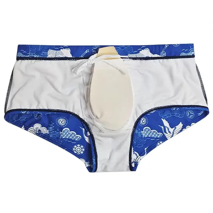 Maillots de bain pour hommes, boxers à séchage rapide, maillots de bain avec coussinets imprimés, maillot de bain boxer en éponge