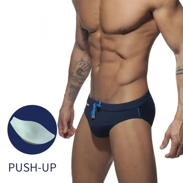 UXH chaud Sexy hommes maillot de bain push-up arc-en-ciel slips maillots de bain mâle Sexy natation Bikini Shorts hommes planche de Surf plage Surf natation