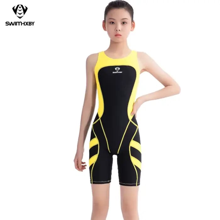 Maillot de bain de compétition pour filles de 4 à 18 ans, séchage rapide, résistant au chlore, combinaison d'entraînement pour la course