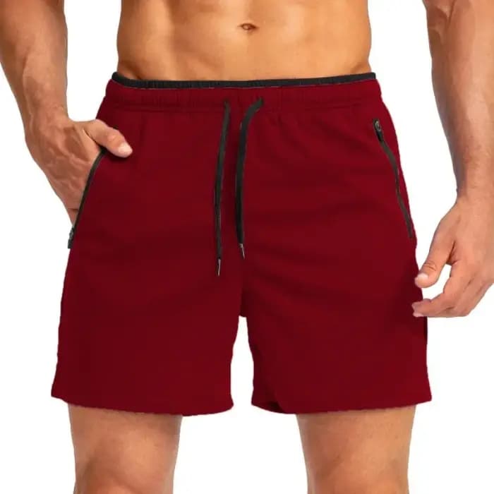 Shorts de bain homme 2025 à succès, caleçons de bain, boardshorts à séchage rapide, maillot de bain respirant avec cordon de serrage et poche