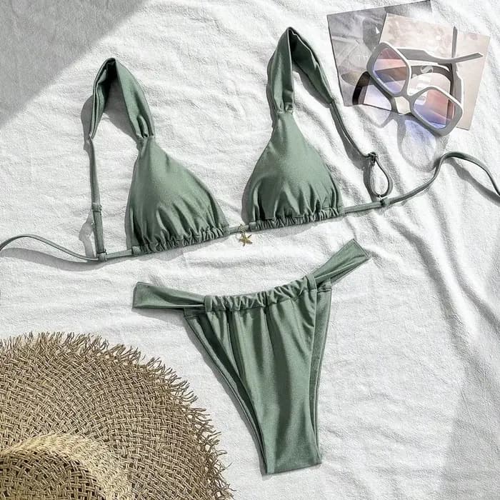 Ensemble de bikini orné d'étoiles de mer sexy 2026 pour femme