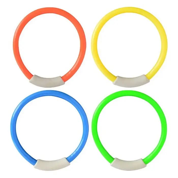 Anneaux de plongée coulants, jeux de plongée en piscine, jouets colorés, accessoires de natation, récupération sous-marine, entraînement au développement des compétences