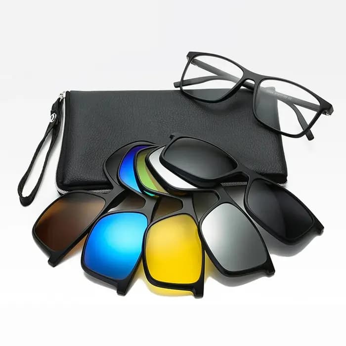 Belmon 6 en 1 monture de lunettes hommes femmes avec 5 pièces pince