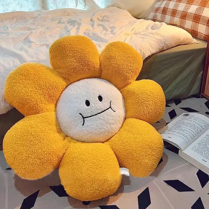 Coussin de siège décoratif tournesol