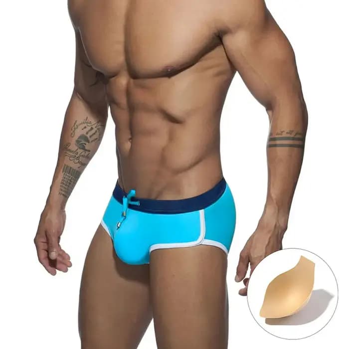 Maillot de bain sexy pour homme, bikini, slip, push-up, short de bain, slip, sous-vêtements, UXH
