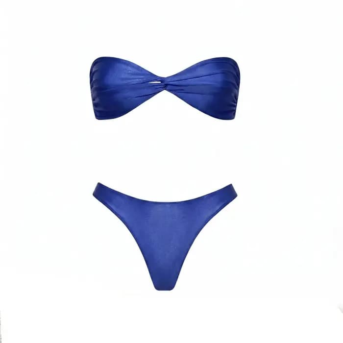 Ensemble bikini 3 pièces bandeau 2026 – Nouveau maillot de bain sexy pour femme avec paréo imprimé – Tenue de plage féminine