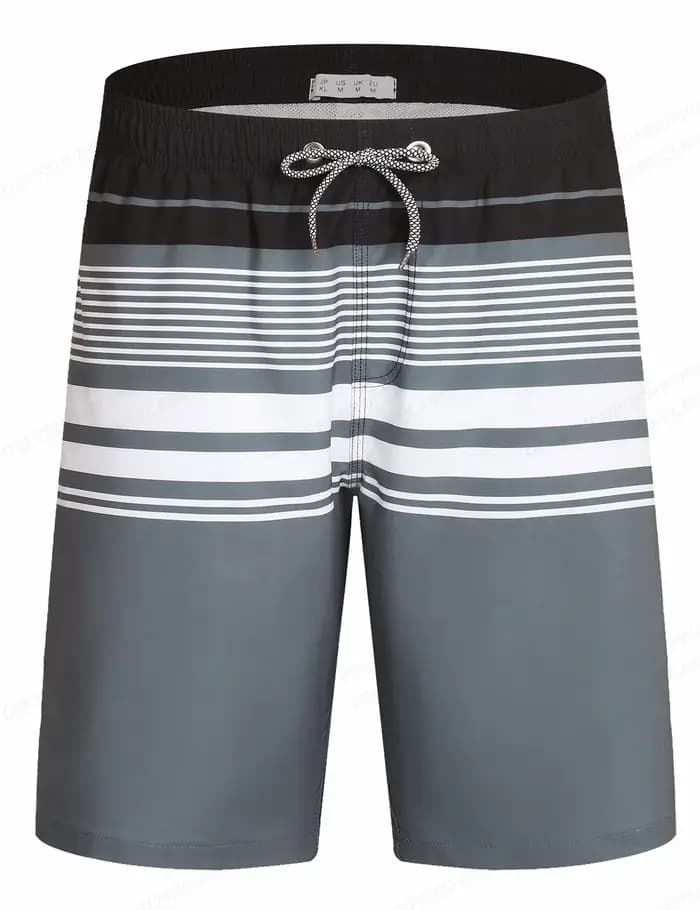 Short de bain à séchage rapide pour homme, respirant, avec cordon de serrage et poches, pour le surf, la plage, l'été, taille 5X