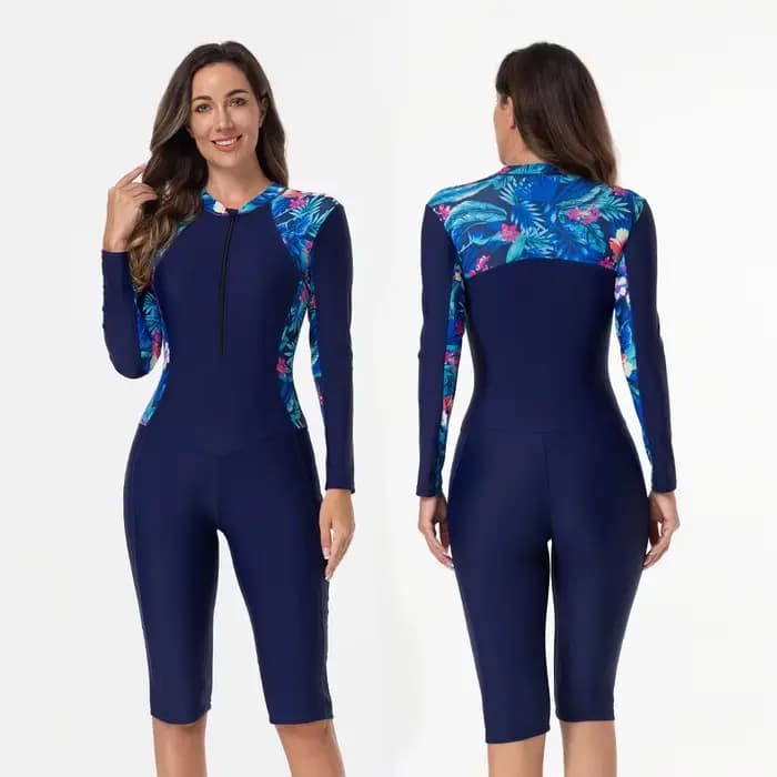 Nouveau femmes maillot de bain avec manches une pièce maillots de bain femme maillots de bain Sport Style maillot de bain filles femme surf costume plongée