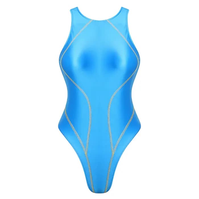 Combinaison de bain une pièce brillante pour adulte