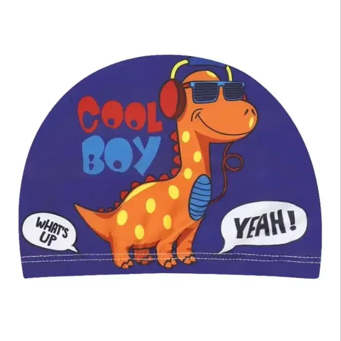 Bonnet de bain pour enfants, tissu élastique, dessin animé mignon pour cheveux longs, jolis enfants,