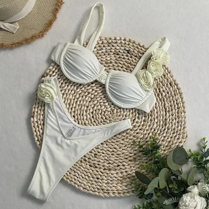 Maillots de bain femme deux pièces fleur Bikinis