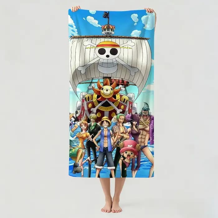 Serviette de bain Anime One P-Piece, idéale pour la natation légère, le camping, le yoga, la plage