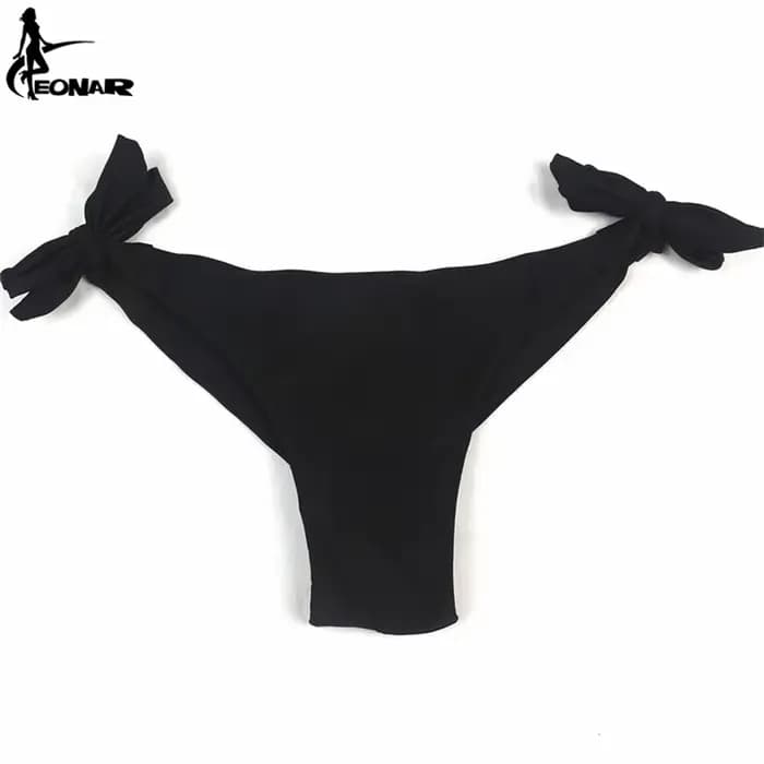 EONAR-Maillot de bain string brésilien pour femme, bas de bikini effronté, liens latéraux réglables, bas de coupe classique, maillot de bain
