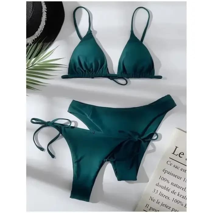 3 Pack deux bas Push Up Bikini ensembles maillot de bain pour femmes Sexy taille basse et moyenne trois pièces maillots de bain maillot de bain