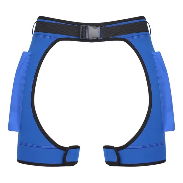 Short de bain unisexe ajustable à fermeture auto-agrippante, avec grandes poches zippées, pour plong