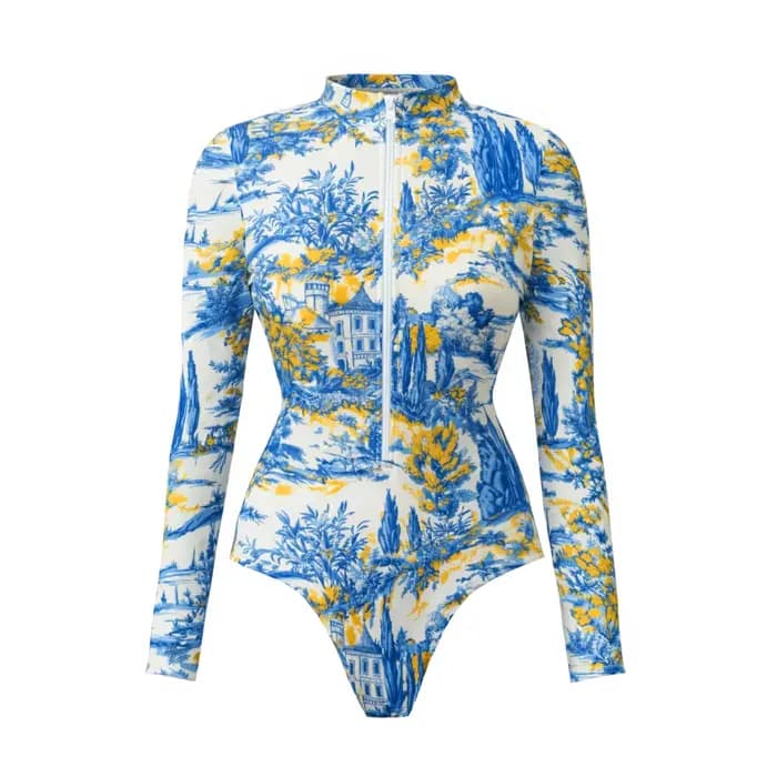 Maillot de bain une pièce sexy avec paréo tendance pour femme