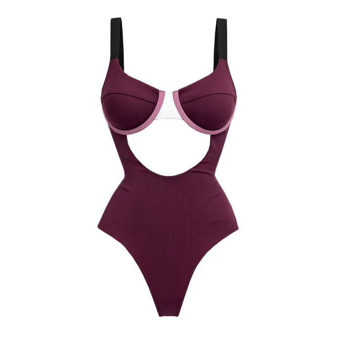 Blanc une pièce maillot de bain Sexy femmes maillots