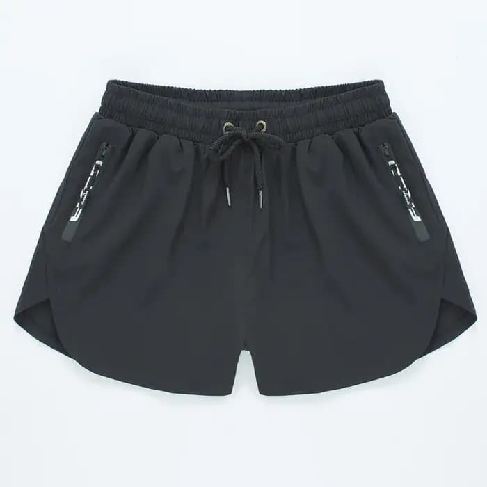 Short de bain extensible pour homme avec doublure de compression