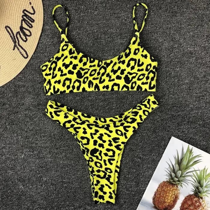 Maillot de bain femme jaune néon vert sexy uni push-up micro bikini 2026 brésilien été plage string biquini