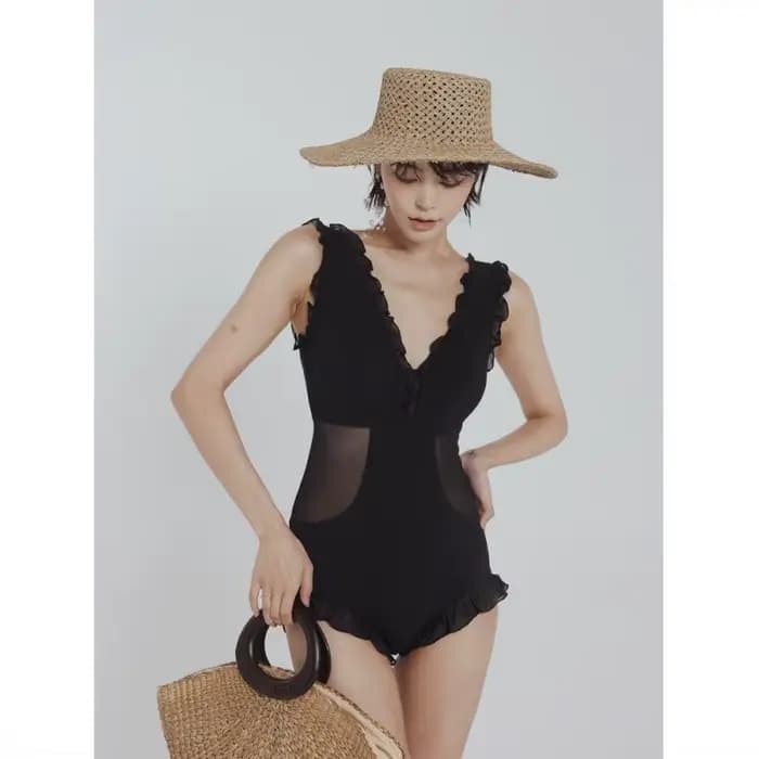 Nouveau maillot de bain de plage femme Sexy plissé