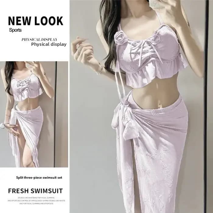 Maillot de bain bikini thermique haut de gamme pour femme
