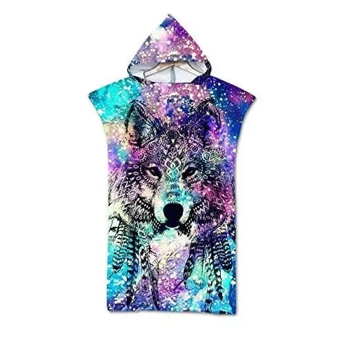 Loup grande serviette de plage