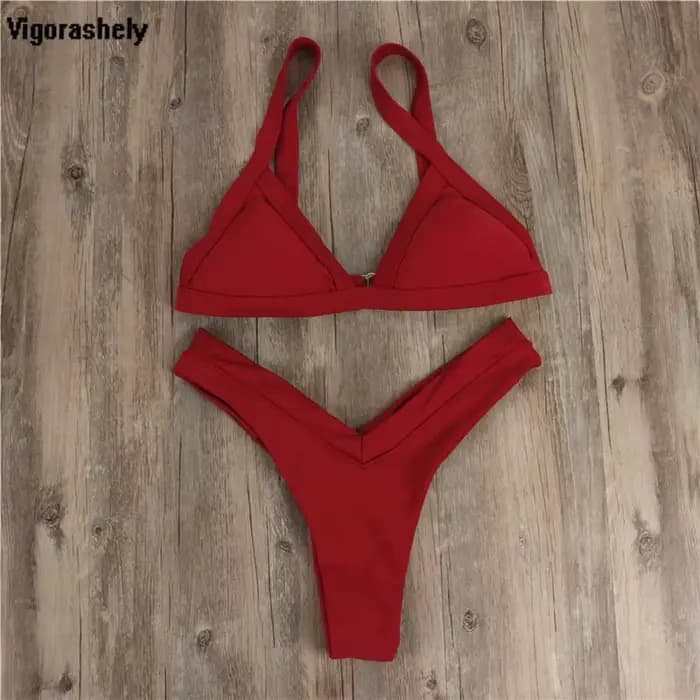Maillot de bain rouge sexy pour femmes