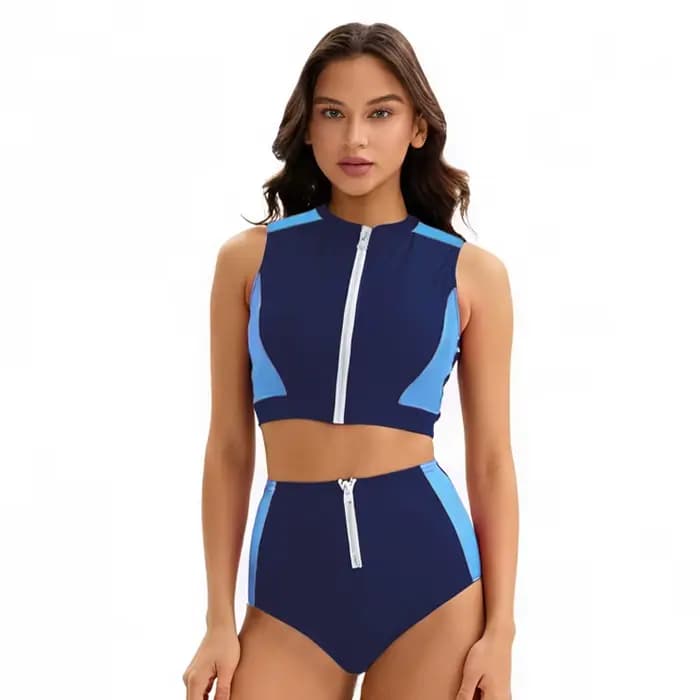 Maillot de bain de sport taille haute pour femmes