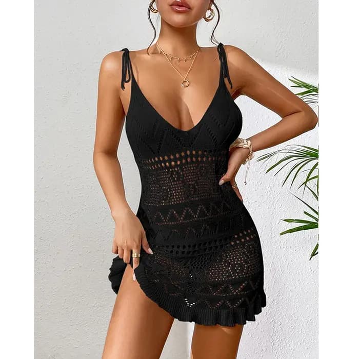 Robe de plage courte, sexy