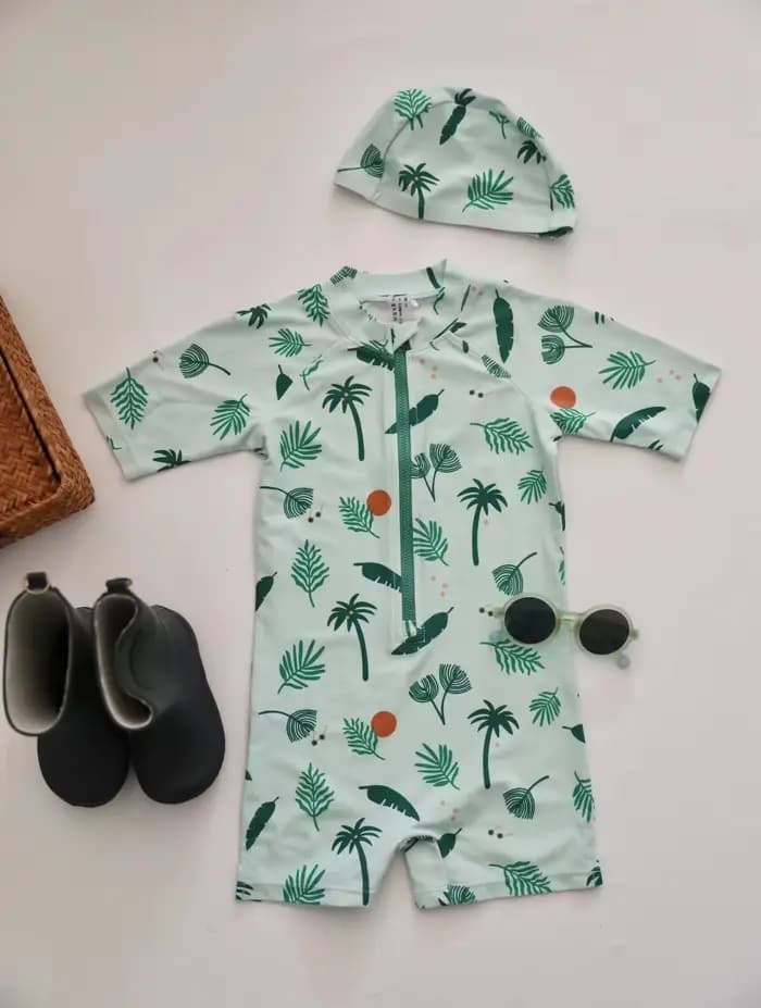 Maillot de bain une pièce imprimé pour garçon et fille