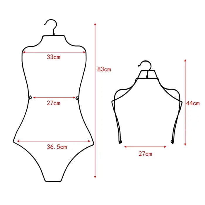 Cintre de maillot de bain en fil métallique