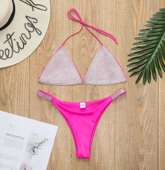 Bikini 2026 Sexy avec Strass Diamantés