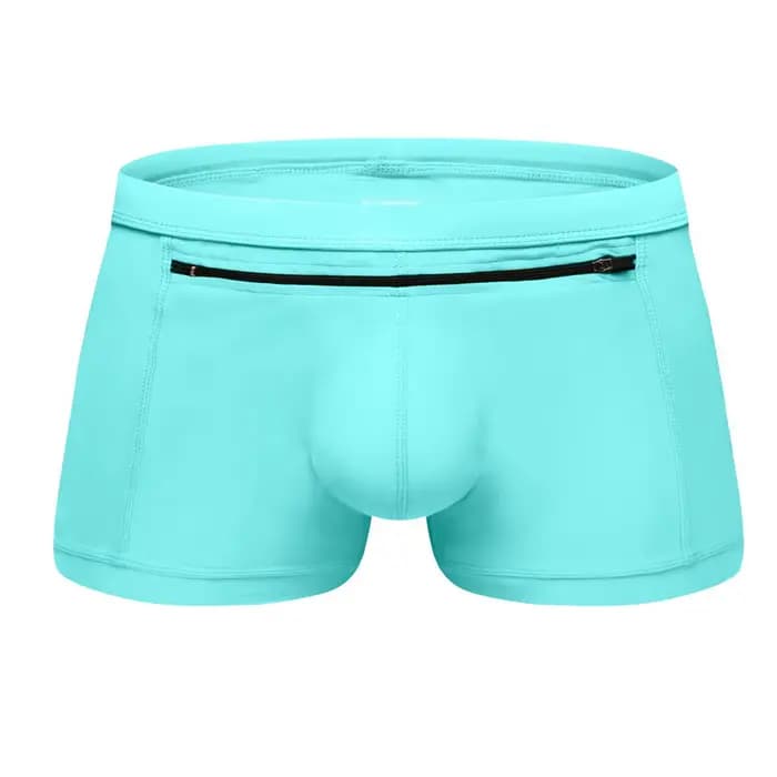 Maillot de bain pour hommes, boxer d'été, maillot de bain de plage, fermeture éclair, respirant, short de bain, sport, ropa hombre
