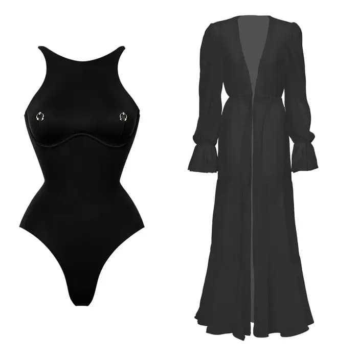 Maillot de bain sexy pour femme avec jupe, ensemble bikini, maillot de bain à coupe haute, tenue de plage, vêtements de villégiature, été, biquini
